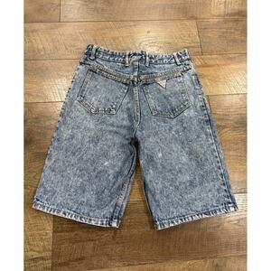 Vintage 80s Guess Jeans Georges Marciano Acid Wash Jorts Jean Shorts 28 USA Made